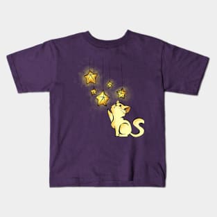 Kitty Cat Stars Kids T-Shirt